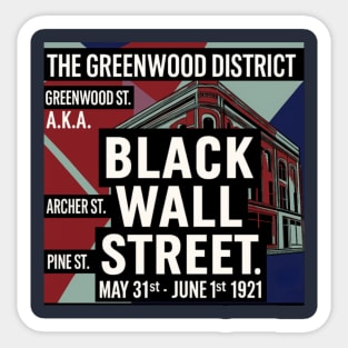 Black Wall Street Sticker